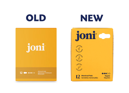 joni - Organic Bamboo Regular Pads | 12 Pads