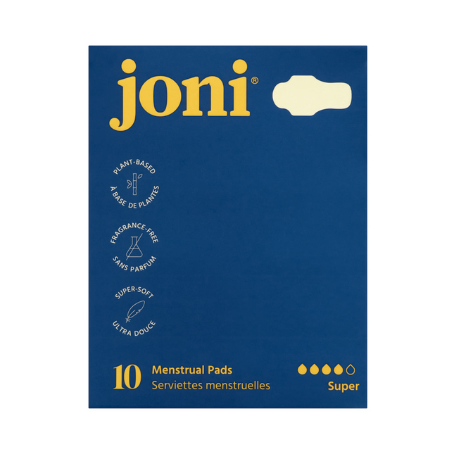 joni - Organic Bamboo Super Pads | 10 Pads