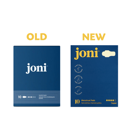 joni - Organic Bamboo Super Pads | 10 Pads