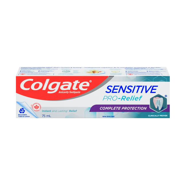 Colgate - Dentifrice anti-caries Protection complète Sensitive PRO-Relief | 75 mL