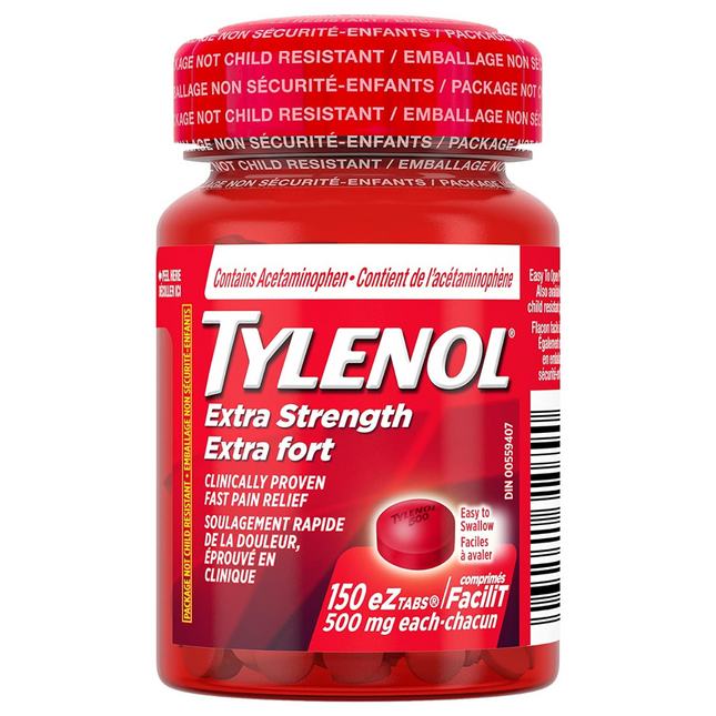 Tylenol - Extra Strength Pain Relief Caplets | 150 eZ Tabs