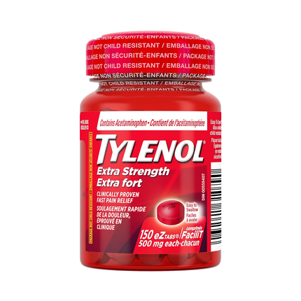 Tylenol - Pain Relief Caplets 500 mg, Extra Strength  | 150 eZ Tabs