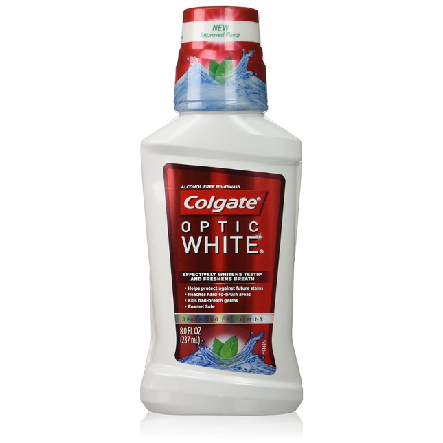 Colgate - Optic White High Impact White Alcohol Free Mouthwash - Icy Fresh Mint | 236 mL
