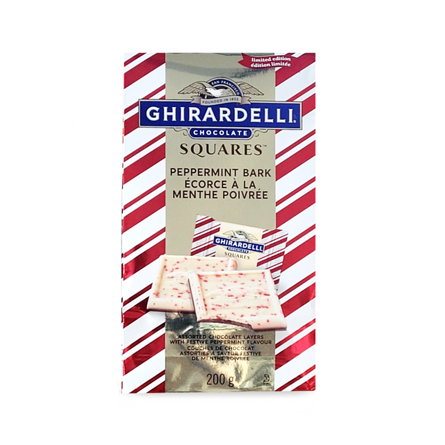Ghirardelli - Assorted Chocolate Squares - Peppermint Bark | 200 g
