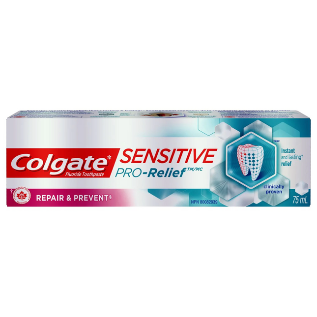 Colgate - Sensitive PRO-Relief Repair &amp; Prevent Dentifrice au fluorure | 75 ml