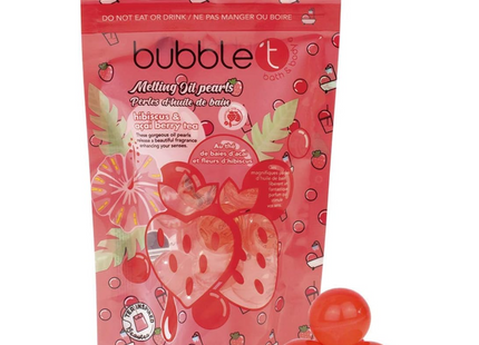Bubble t - Hibiscus & Açai Berry Tea Melting Oil Pearls | 20 x 4 g