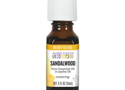 Aura Cacia - Sandalwood Essential Oil | 15 mL
