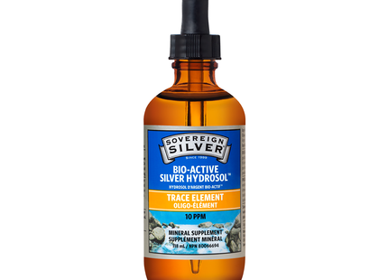 Sovereign Silver - Bio Active Silver Hydrosol Dropper, Trace Element | 118 mL