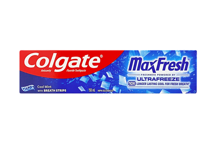 Colgate - Bandes blanchissantes MaxFresh, menthe fraîche | 150 ml