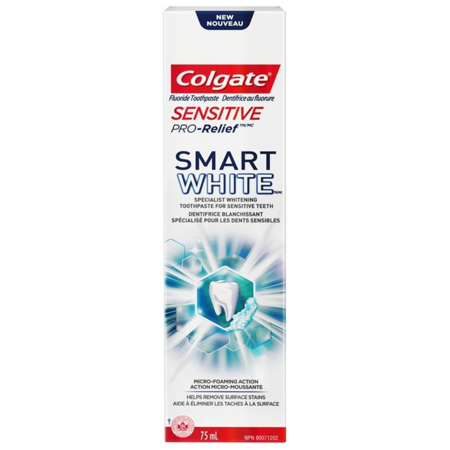 Colgate - Sensitive Pro-Relief Smart White Fluoride Toothpaste | 75 ml
