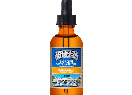 Sovereign Silver - Hydrolat d'argent bioactif, compte-gouttes, oligo-éléments | 59 ml