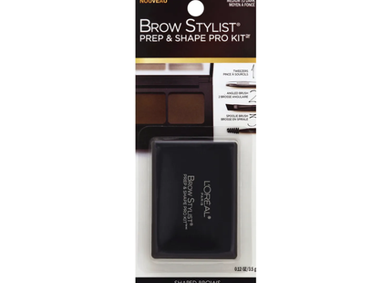 L'Oréal - Brow Stylist Prep & Shape Pro Kit, Medium to Dark 387 | 3.5 g