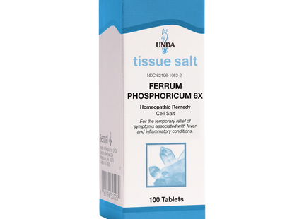 UNDA - Ferrum Phosphoricum 6X | 100 Tablets 