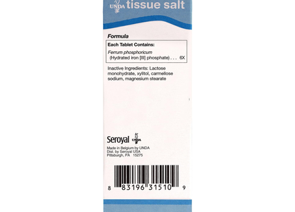 UNDA - Ferrum Phosphoricum 6X | 100 Tablets 