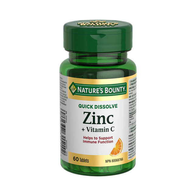 Nature's Bounty - Zinc + Vitamin C Immunity | 60 Tablets