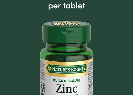 Nature's Bounty - Zinc + Vitamine C Immunité | 60 Comprimés