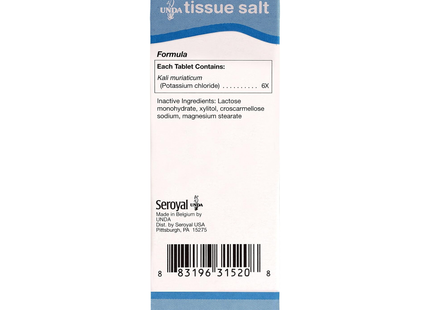 UNDA - Kalium muriaticum 6X | 100 Tablets 