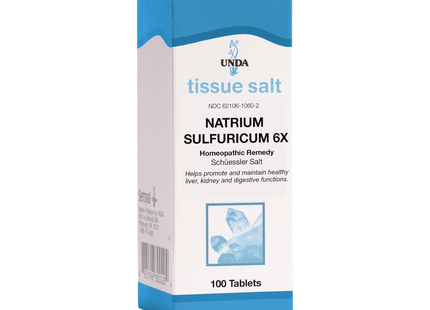 UNDA - Natrium sulfuricum 6X | 100 Tablets 