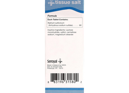 UNDA - Natrium sulfuricum 6X | 100 Tablets 
