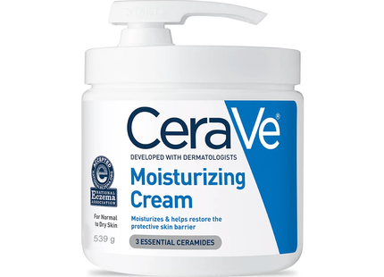 Cerave - Moisturizing Cream With Pump For Normal To Dry Skin | 539 g