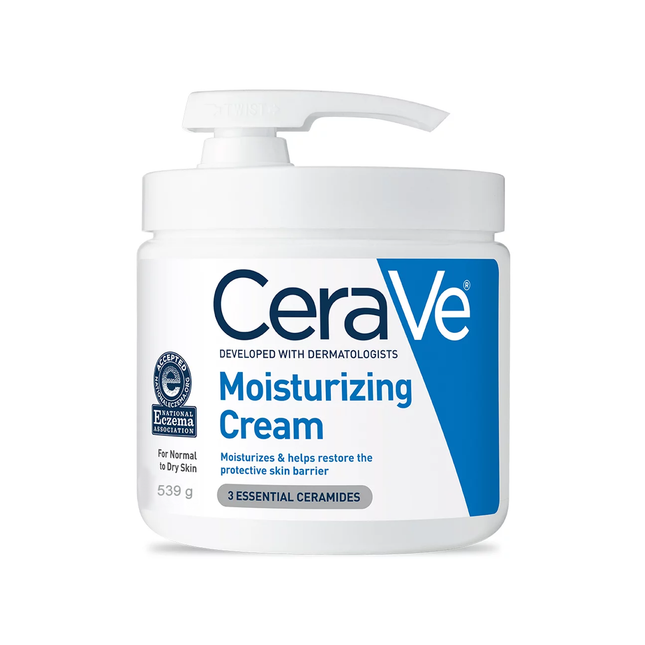 Cerave - Crème hydratante avec pompe pour peaux normales à sèches | 539 g