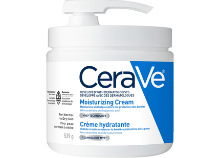 CeraVe - Moisturizing Cream With Pump For Normal To Dry Skin | 539 g