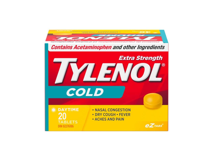 Comprimés de jour contre le rhume Tylenol Extra Fort | 20 comprimés