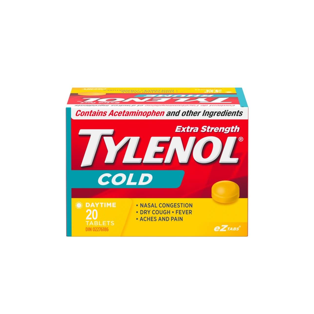 Comprimés de jour contre le rhume Tylenol Extra Fort | 20 comprimés