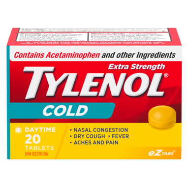 Tylenol Extra Strength Cold Daytime Tablets | 20 Tablets