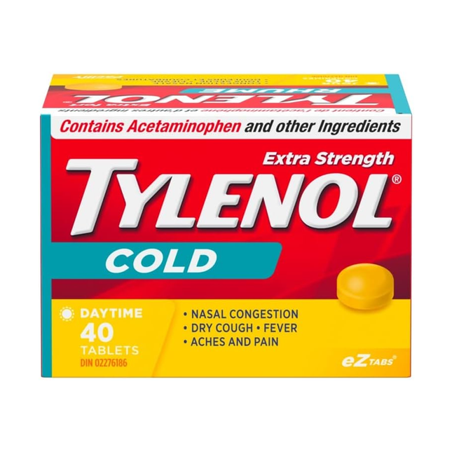 Tylenol - Extra Strength Cold Daytime Tablets | 40 Tablets