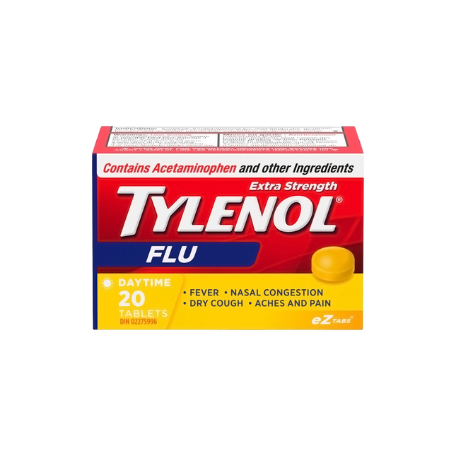 Tylenol - Flu Relief, Extra Strength | 20 Daytime Tablets