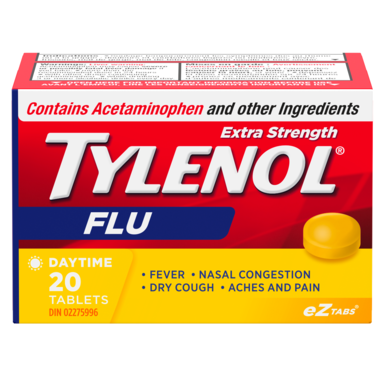 Tylenol Extra Strength Flu Relief Tablets | 20 Daytime Tablets