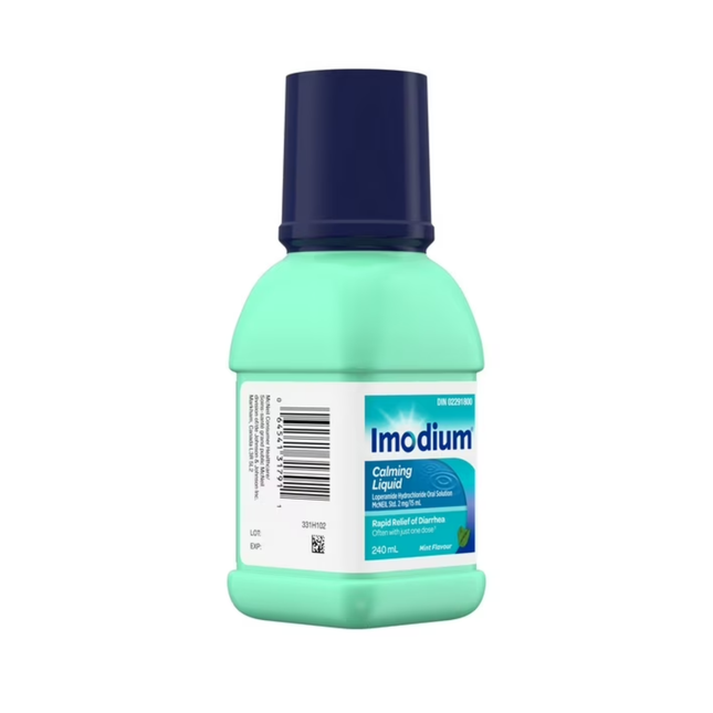 Imodium - Liquide calmant pour un soulagement rapide de la diarrhée | 240 ml