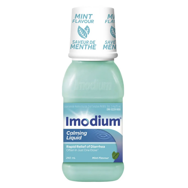 Imodium - Liquide calmant pour un soulagement rapide de la diarrhée | 240 ml