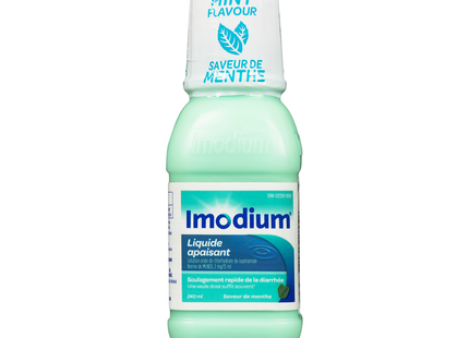 Imodium - Calming Liquid for Rapid Relief of Diarrhea - Mint | 240 mL
