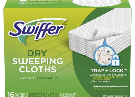 Swiffer Unscented Dry Sweeping Cloths | 16 Dry Cloths