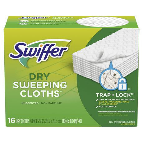 Swiffer Unscented Dry Sweeping Cloths | 16 Dry Cloths