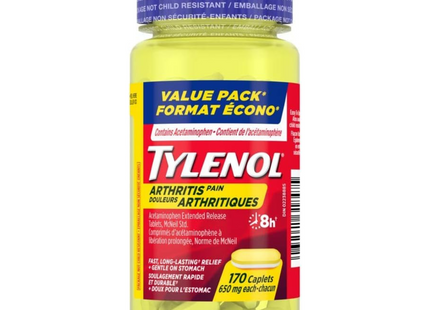 Tylenol - Arthritis Pain Acetaminophen 650 mg | 170 Caplets