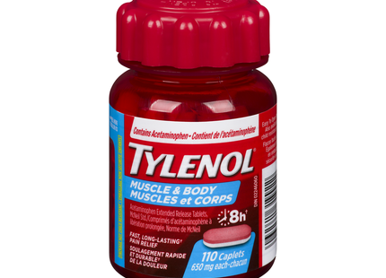 Tylenol - 8H Muscle & Body 650 mg | 110 Caplets