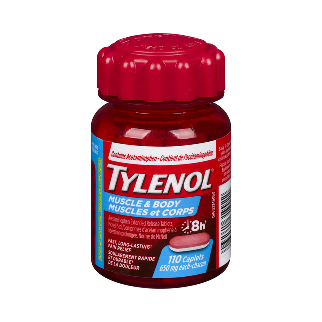 Tylenol - 8H Muscle & Body 650 mg | 110 Caplets