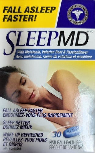SleepMD - Natural Sleep Aid | 379 mg X 30 Caplets