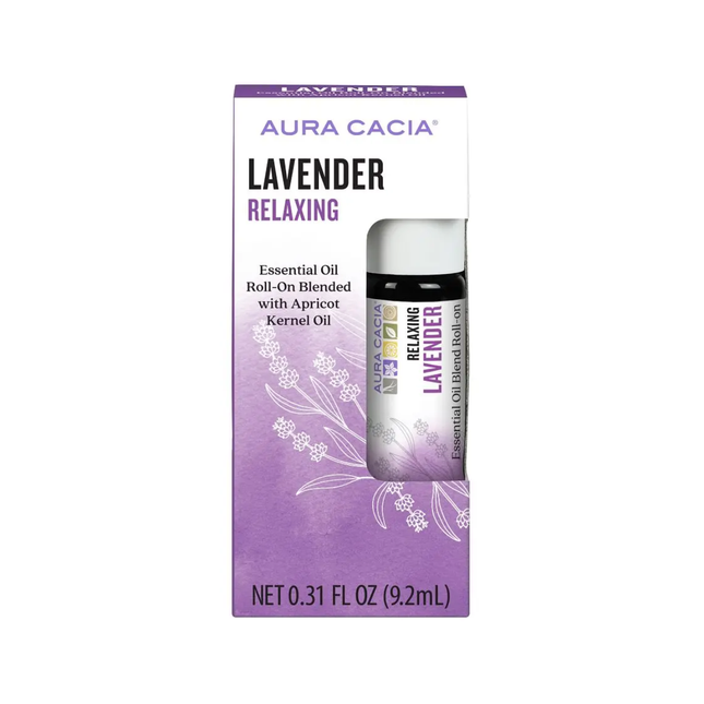 Aura Cacia - Lavender Relaxing Essential Oil Roll On | 9.2 mL