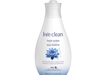 Live Clean - Fresh Water Moisturizing Liquid Soap | 500 mL