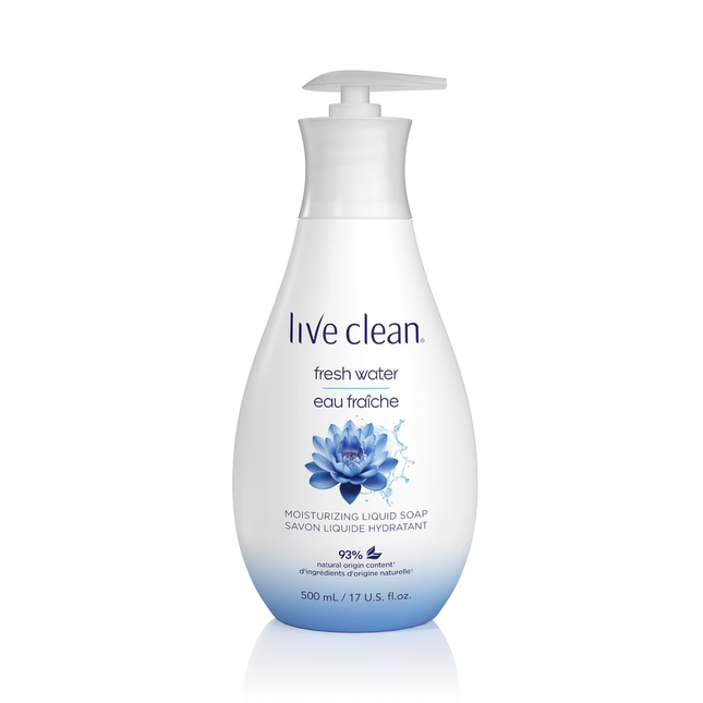 Live Clean - Fresh Water Moisturizing Liquid Soap | 500 mL