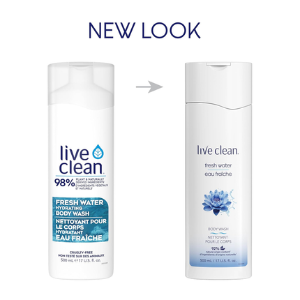 Live Clean - Fresh Water Hydrating Body Wash | 500 mL