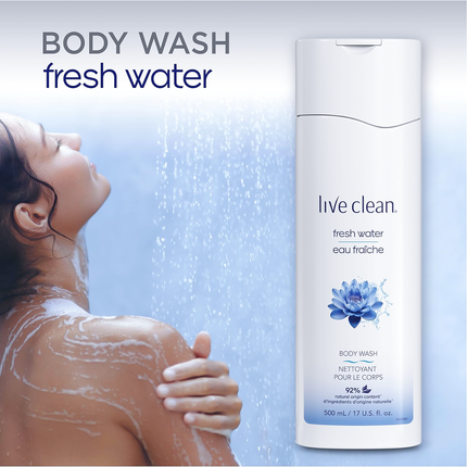 Live Clean - Fresh Water Hydrating Body Wash | 500 mL