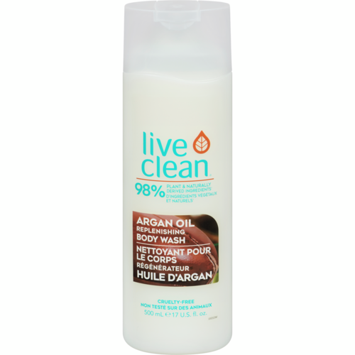 Live Clean - Nettoyant corporel régénérant à l'huile d'argan | 500 ml