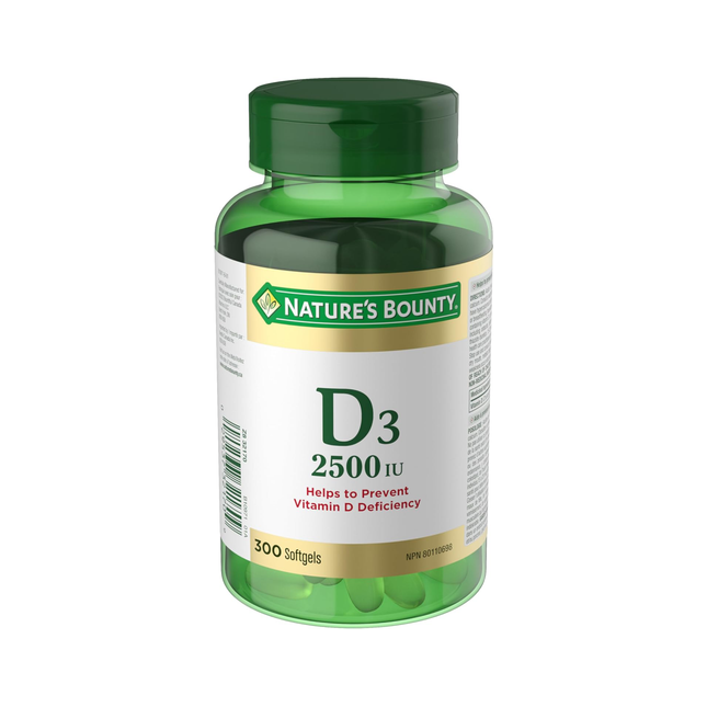 Nature's Bounty - Vitamin D3 | 300 Capsules