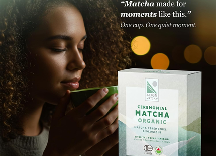 Align Matcha - Organic Matcha Ceremonial Tea | 12 Travel Packets