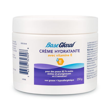 Glaxal Base - Crème Hydratante à la Vitamine E | 250 g